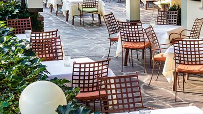 Tables on the terrace